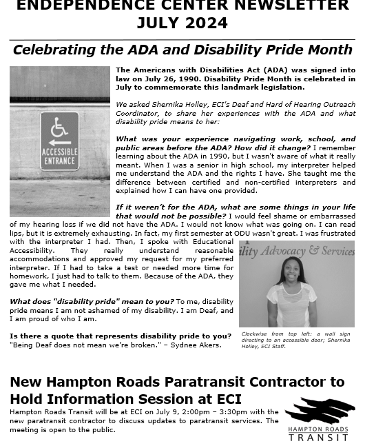 July 2024 Newsletter Cover Page