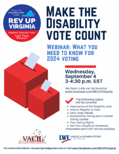 Make the Disability Vote Count Webinar: What You Need to Know for 2024 Voting