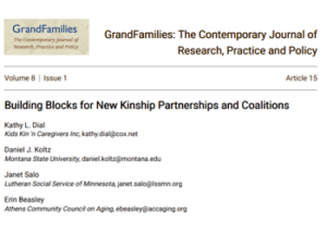 Cover page of Grandfamilies article