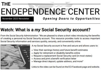 November Newsletter cover page