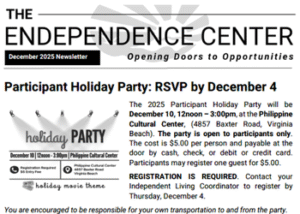 December 2025 newsletter cover page