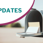 Close up view of open mailbox with several letters. The word "UPDATES" appears on top left, with the ECI logo
